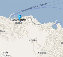 mappa Ischia Casa della Vela mappa Ischia Casa della Vela